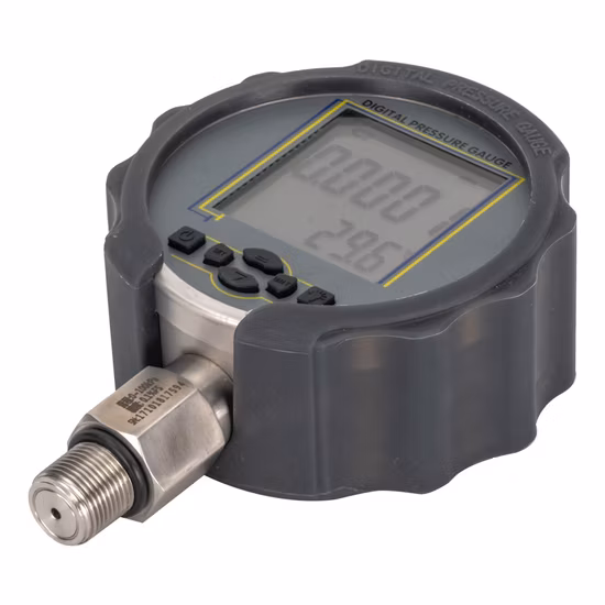 330 Degree Rotation Digital Pressure Gauge with Plastic Housing