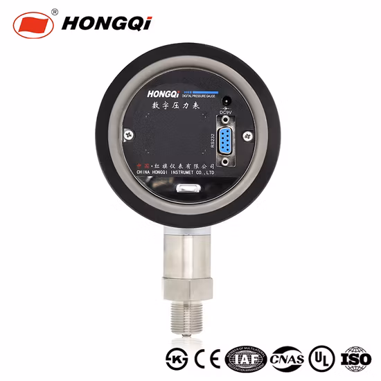 Hongqi OEM High Precision Intelligent Digital Pressure Gauge with ISO9001/CE/RoHS